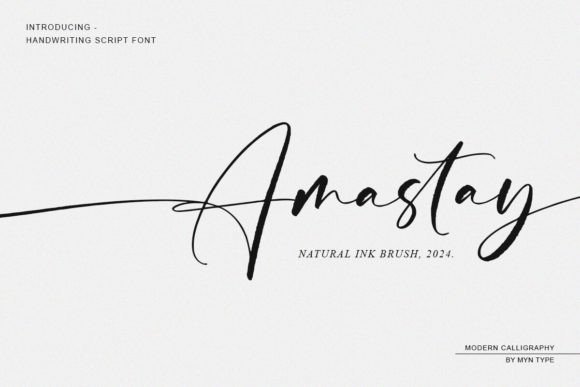 Amastay: The Organic Calligraphy Font for Authentic Design