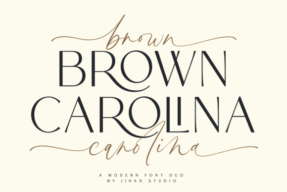 Brown Carolina Duo: The Modern Font Pairing for Every Creative Project