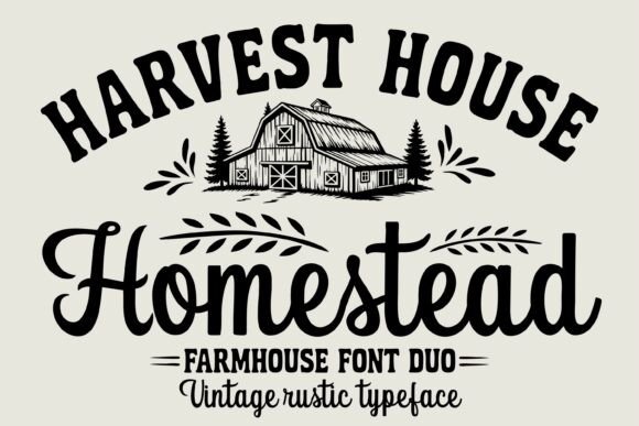 Homestead & The Farmhouse Font Bundle: Rustic Charm for Modern Makers