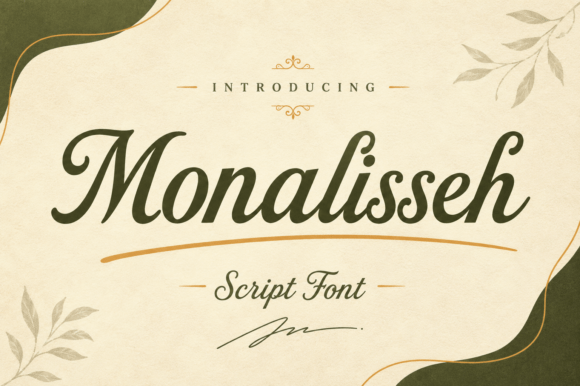Monalisseh: The Typeface That Whispers Luxury and Romance