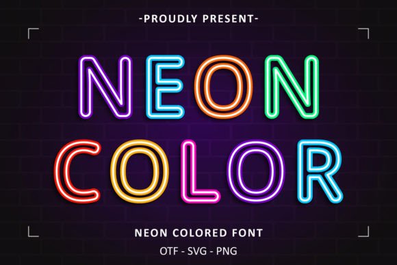Neon Colored: A Font That Captures the Energy of Urban Nights