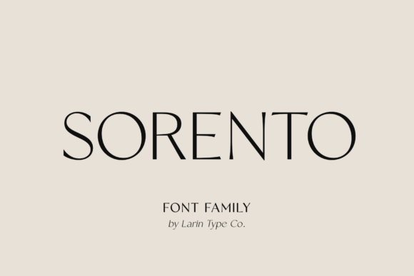 Sorento Regular: A Serif Font for Sophisticated Branding